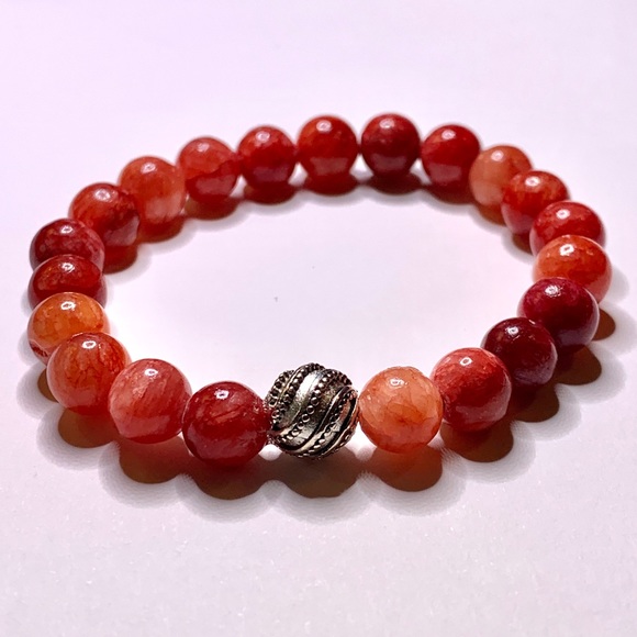Red Jasper “Fertility, Sex” Bracelet 7” - Picture 1 of 2
